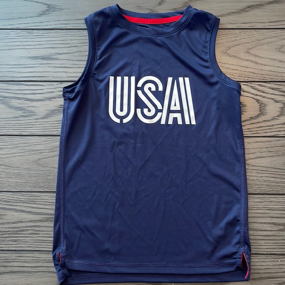 Boy’s Sleeveless USA T-Shirt